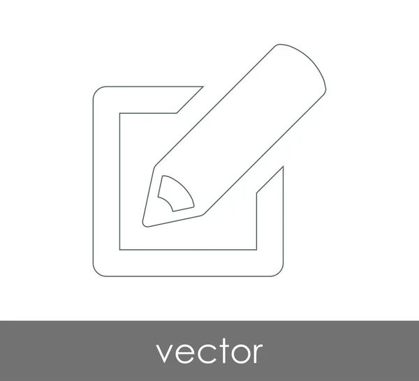 Editar icono de concepto — Vector de stock