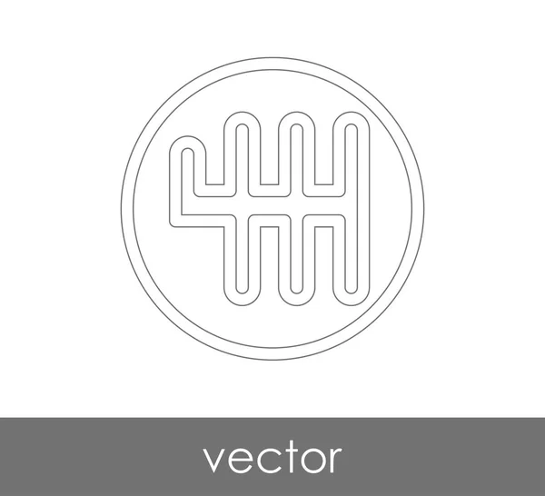 Значок коробки передач — стоковый вектор