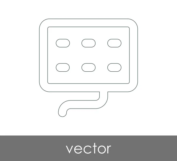 Design do ícone do teclado — Vetor de Stock