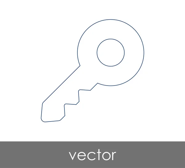 Schlüsselsymbol Sicherheitskonzept Vektor Abbildung — Stockvektor