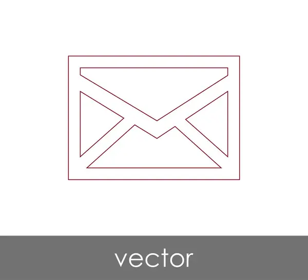 Vektoros Illusztráció Boríték Ikon Jel — Stock Vector