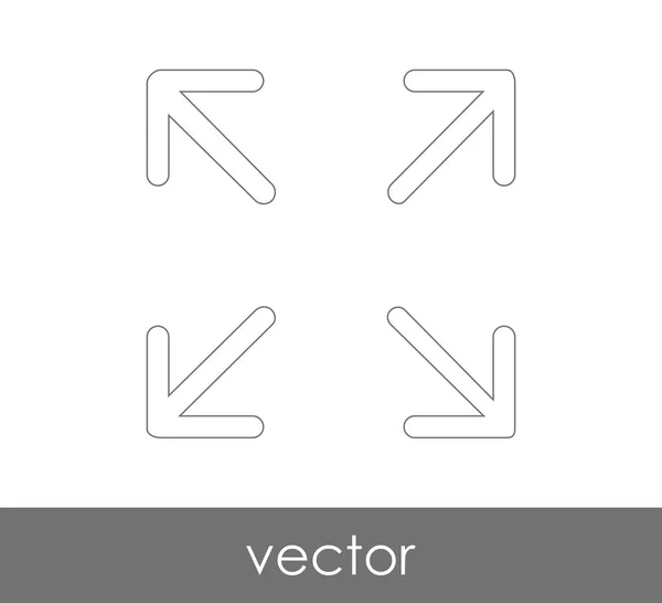 Ícone de tela cheia — Vetor de Stock