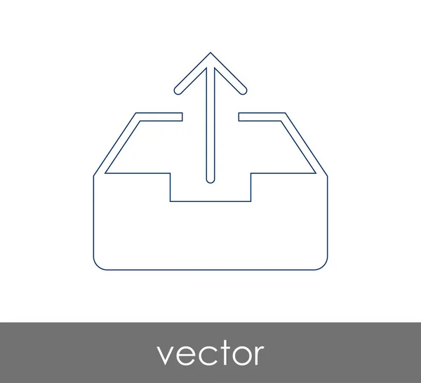 Vector Illustration Design Archive Icon — Stock Vector