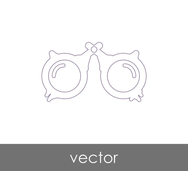 Значок окулярів — стоковий вектор
