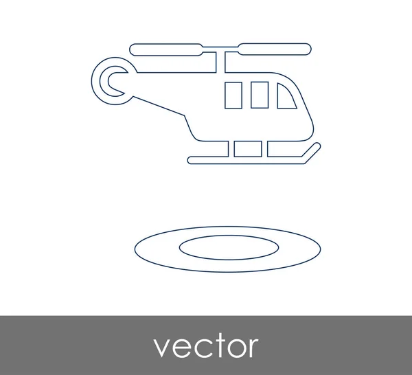 Icono web helicóptero — Vector de stock