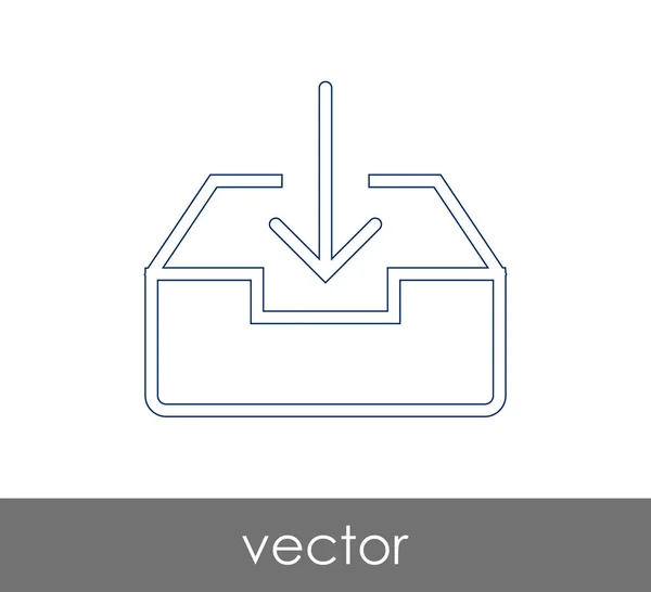 Vector Illustration Design Archive Icon — Stock Vector