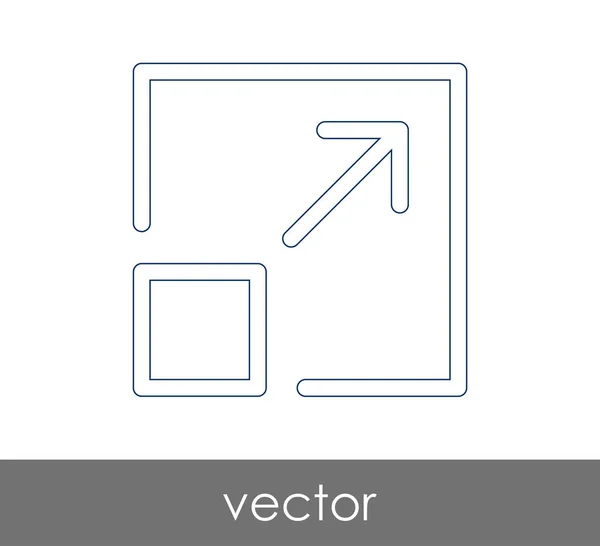 Expandir Diseño Del Icono Ilustración Vectorial — Archivo Imágenes Vectoriales