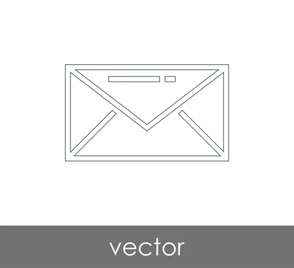 Ilustración Vectorial Icono Sobre Signo — Vector de stock