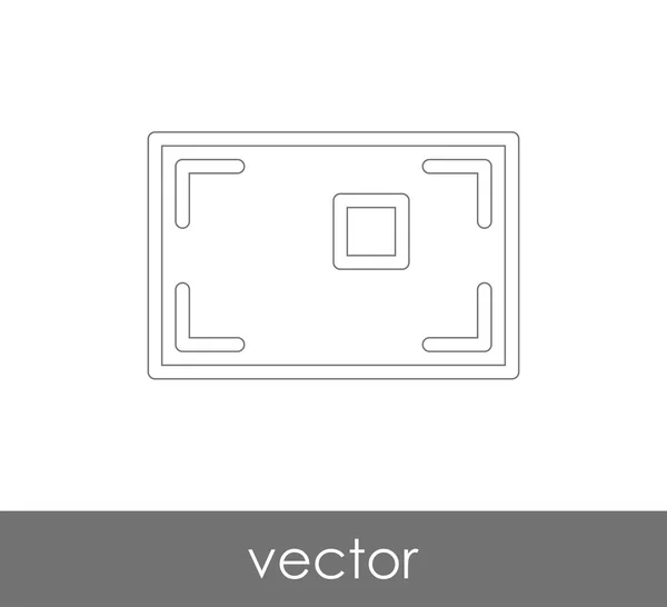 Icono de enfoque de cámara — Vector de stock