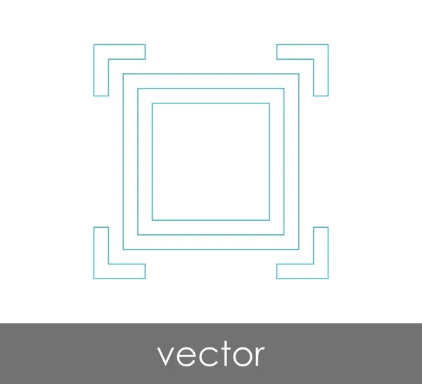 Ícone foco da câmera — Vetor de Stock