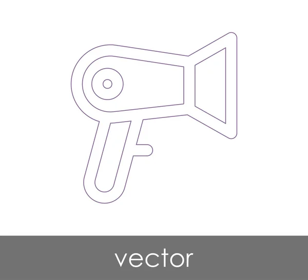 Haartrockner Web-Symbol — Stockvektor