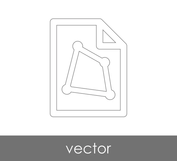 Dokumentikonen För Webbdesign Och Applikationer — Stock vektor