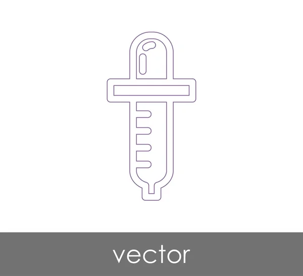 Dropper Icona Medica Illustrazione Vettoriale — Vettoriale Stock