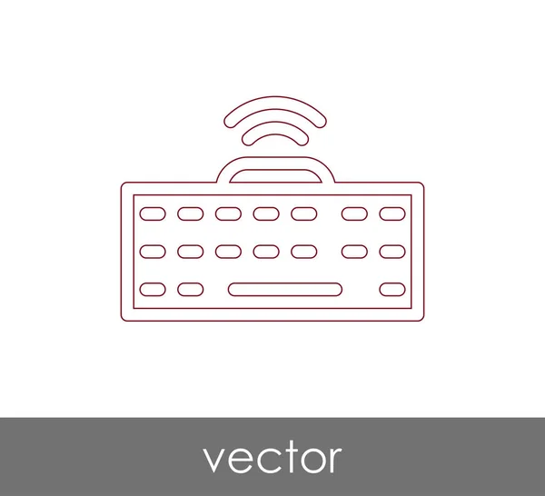 A billentyűzet ikonra design — Stock Vector