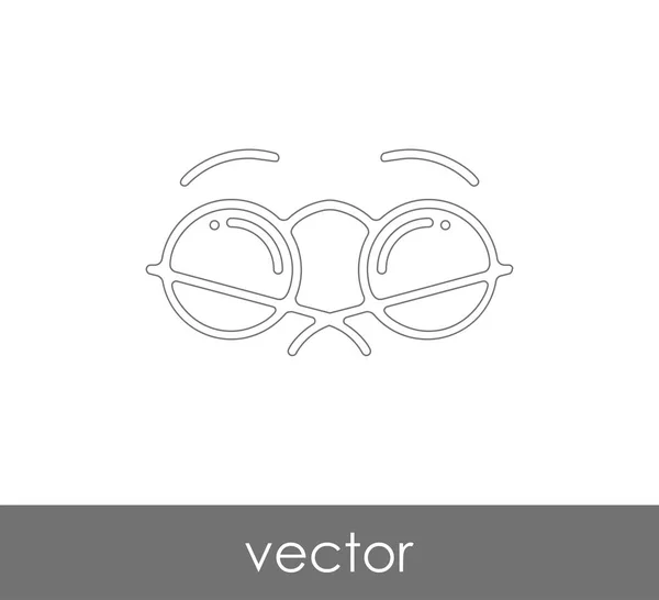 Bril, pictogram — Stockvector