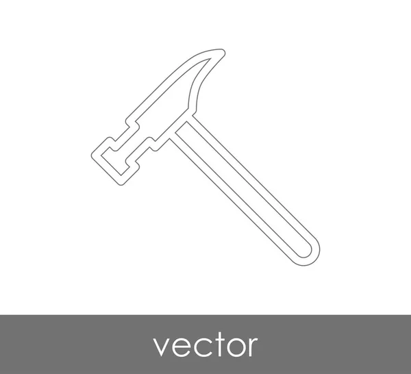 Icône web Hammer — Image vectorielle