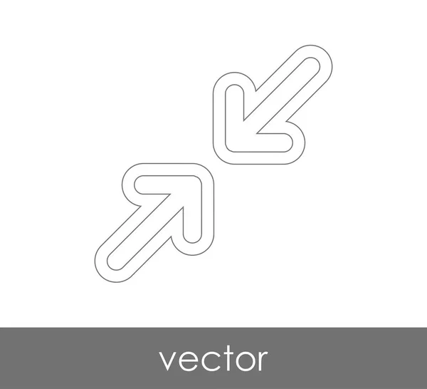 Icono de flecha ajuste — Archivo Imágenes Vectoriales