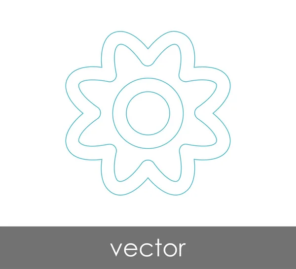 Ícone Flor Para Web Design Aplicações — Vetor de Stock