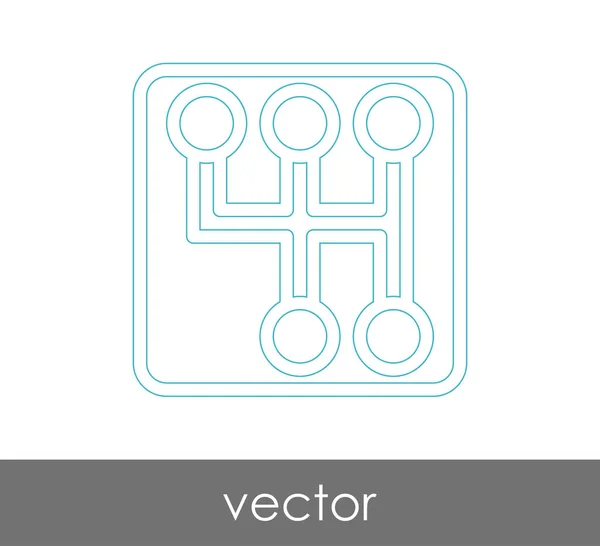 Icono de la caja de cambios — Vector de stock