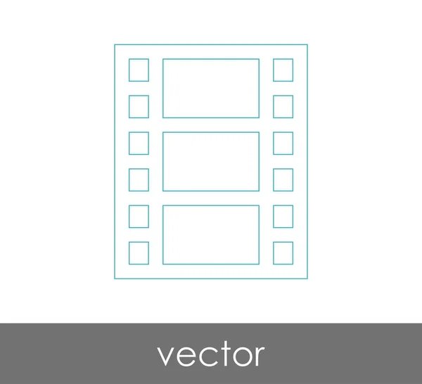 Icono Película Para Diseño Web Aplicaciones — Archivo Imágenes Vectoriales