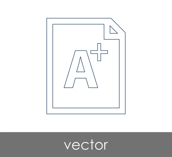 Une icône de grade plus — Image vectorielle