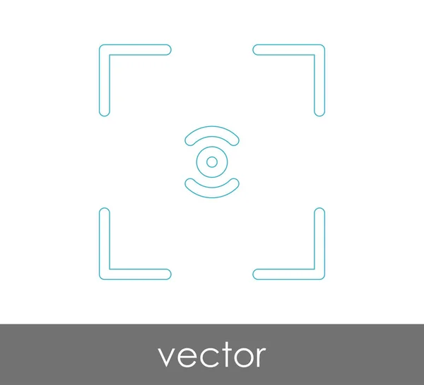 Ícone foco da câmera — Vetor de Stock