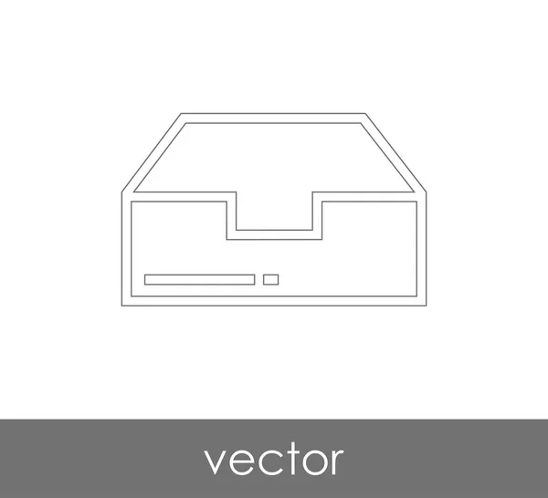 Desenho Ilustração Vetorial Ícone Arquivo — Vetor de Stock