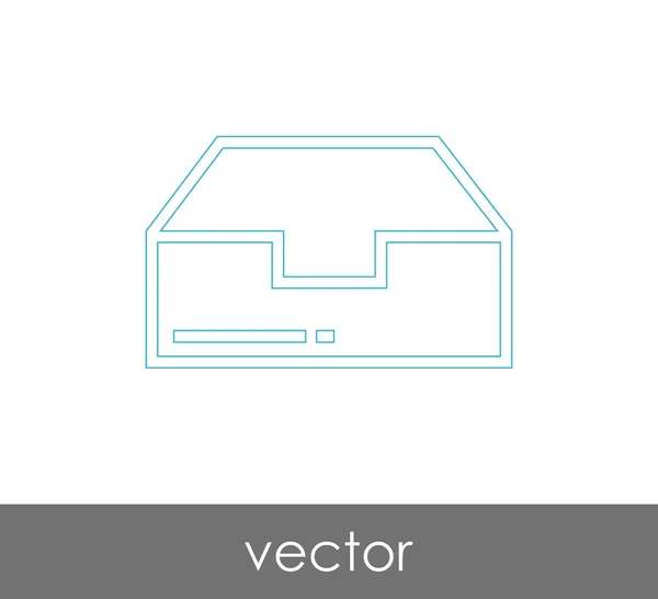 Vektor Illustration Design Des Archivsymbols — Stockvektor