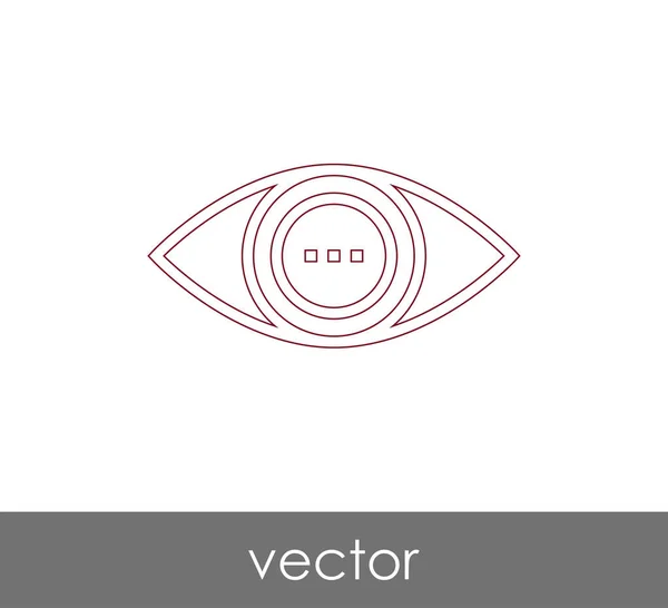 Eye Graphic Icon Vector Illustration — Stock Vector