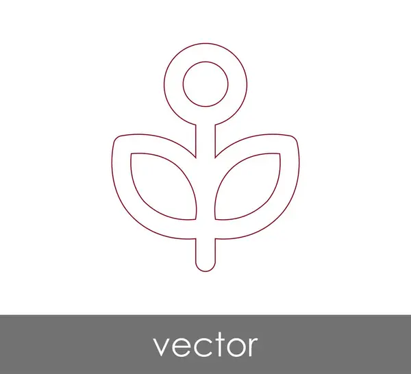 Ícone Flor Para Web Design Aplicações — Vetor de Stock