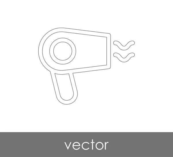 Secador de pelo icono web — Vector de stock