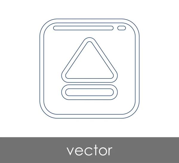Ícone de ejecção do vector — Vetor de Stock