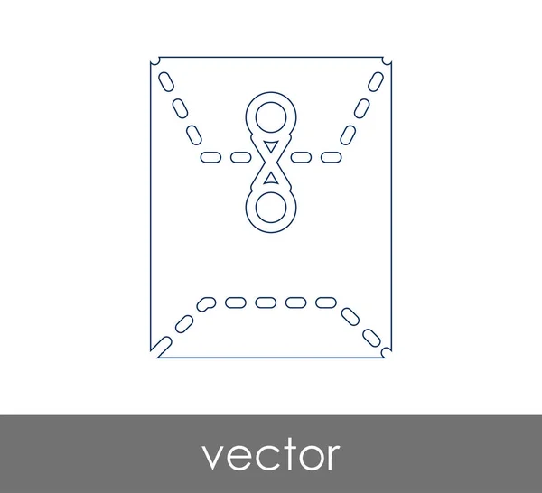 Vektorillustration Kuvertikonen Sign — Stock vektor
