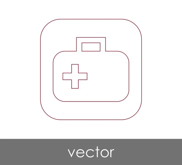 First aid kit icon — Stock Vector