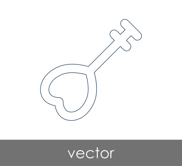 Sleutelpictogram Veiligheidsconcept Vectorillustratie — Stockvector