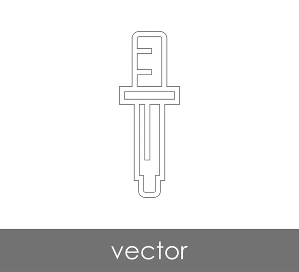 Dropper Medizinisches Symbol Vektorillustration — Stockvektor