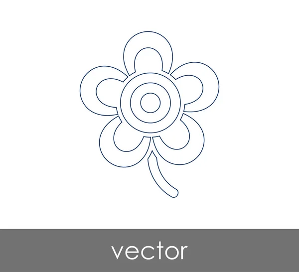 Virág Ikon Web Design Alkalmazások — Stock Vector
