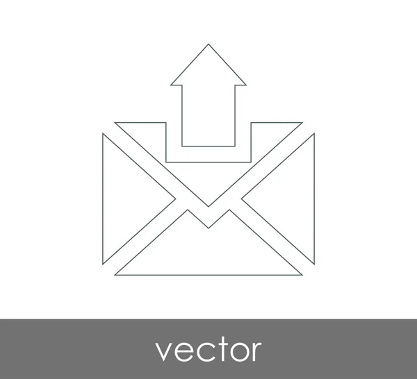 E-Mail-Symbol versenden — Stockvektor