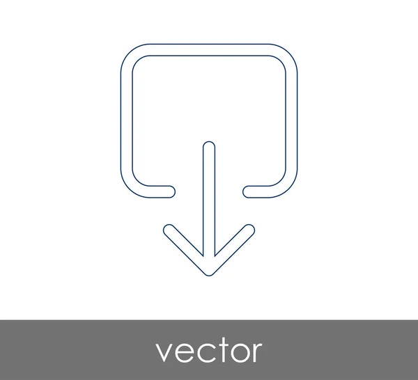 Scarica l'icona freccia — Vettoriale Stock