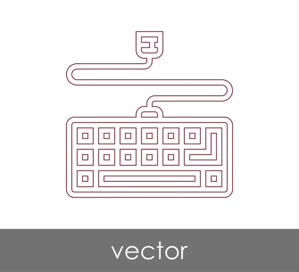 Design do ícone do teclado — Vetor de Stock