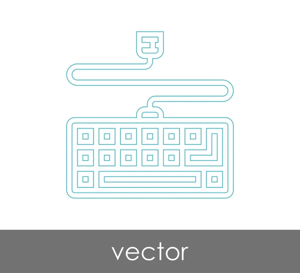 Design do ícone do teclado — Vetor de Stock