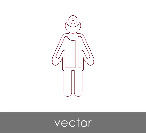 Doctor icono web — Vector de stock