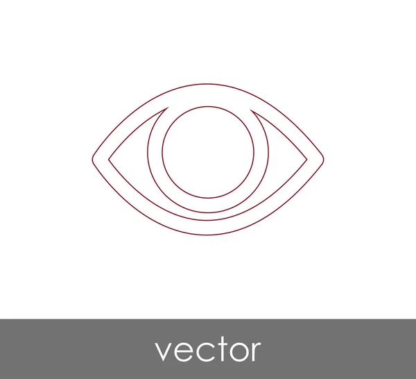 Eye Graphic Icon Vector Illustration — Stock Vector