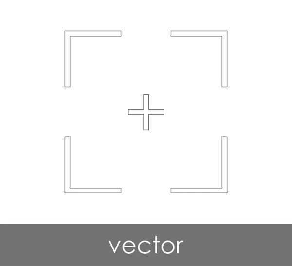 Fokus kameraikonen — Stock vektor