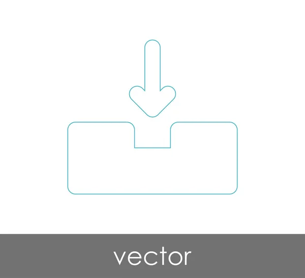 Vector Illustration Design Archive Icon — Stock Vector