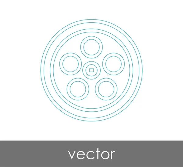 Icona Pellicola Web Design Applicazioni — Vettoriale Stock