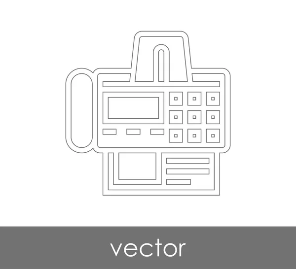 Icono máquina de fax — Archivo Imágenes Vectoriales