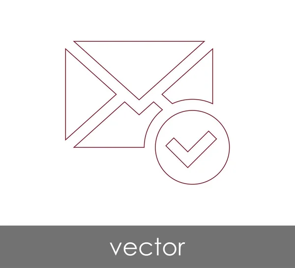 E-Mail-Symbol lesen — Stockvektor
