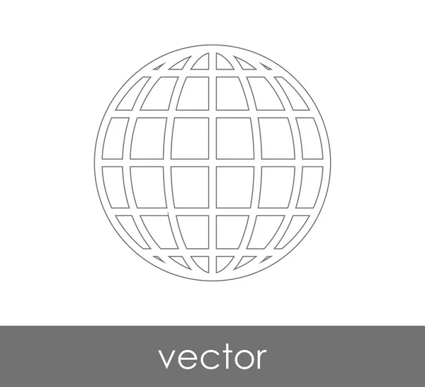 Vector Illustration Globe Icon Sign Stock Vector