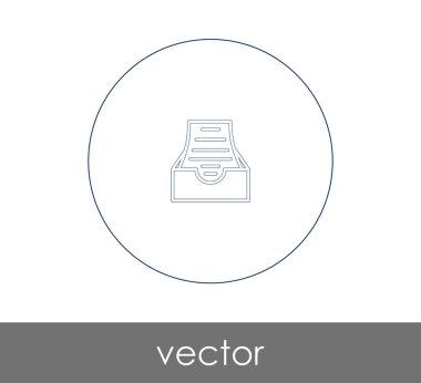 vektör çizim tasarım Arşiv simgesinin